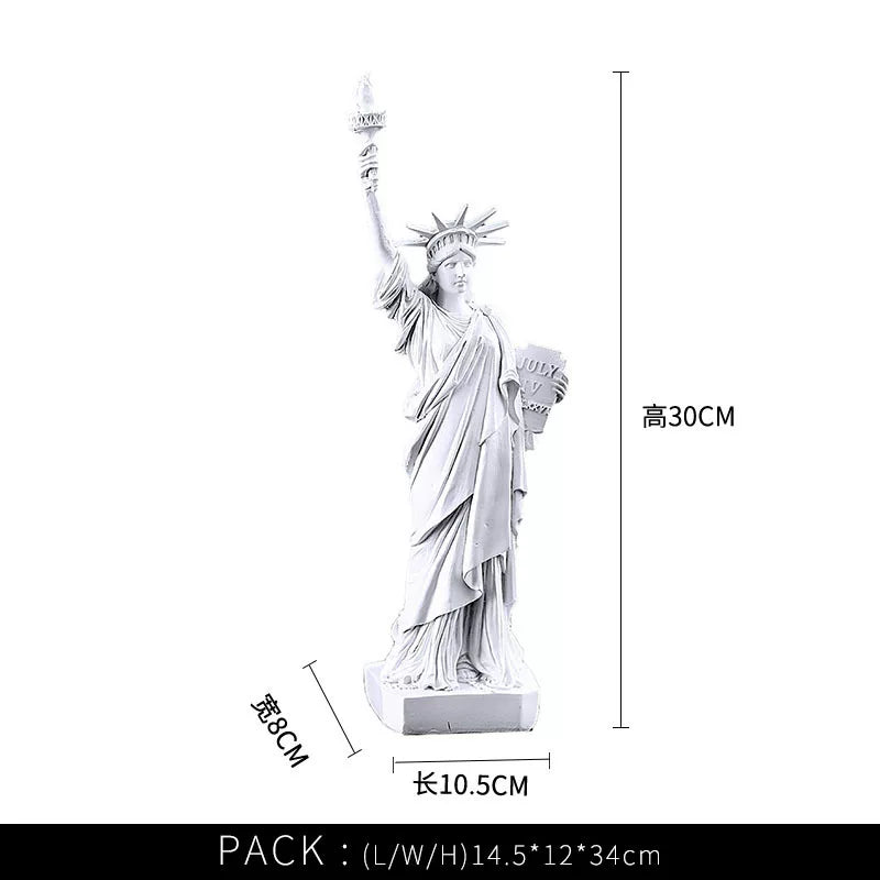 Creative American Statue Of Liberty Resin Ornaments For Home Living Room Desk Entrance Personalized Sculpture Decoration