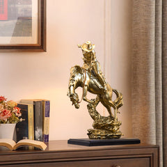 American Riding Cowboy Resin Statue – Home, Office & Living Room Decoration