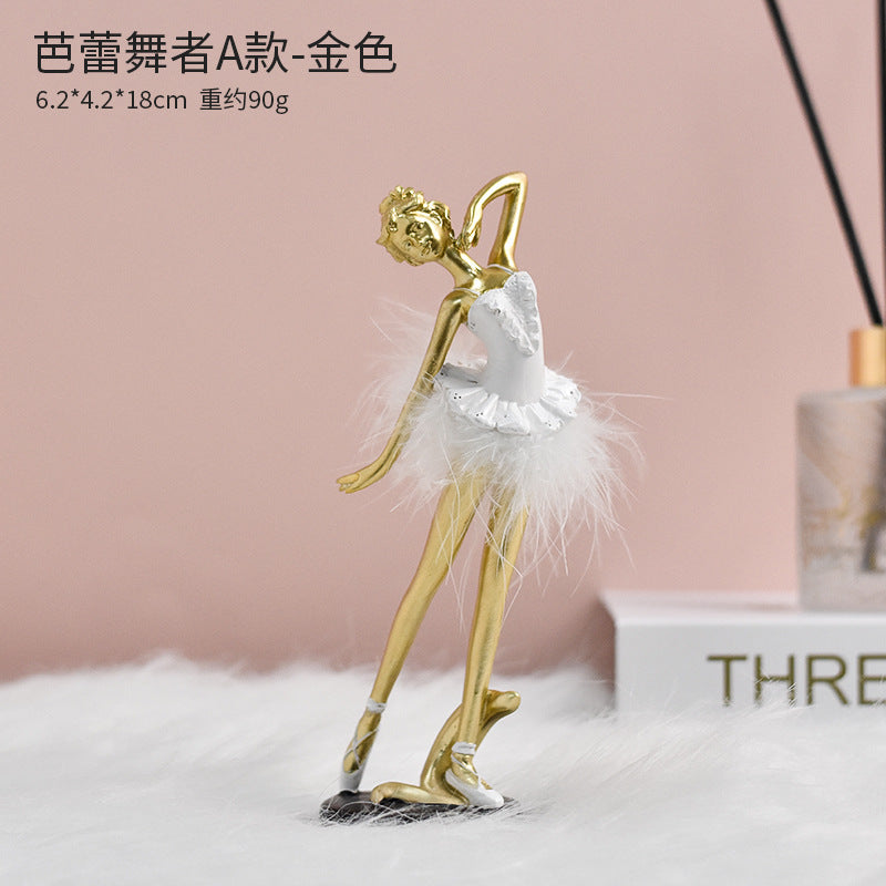 Ballet Dancer Resin Ornament – Desktop & Home Decoration Gift