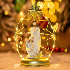 Classical Gassho Figure Ornament – 22cm Resin Interior Decoration