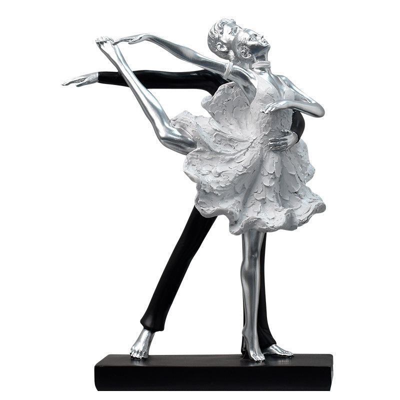 Light Luxury Ballet & Latin Dance Resin Sculpture – Desktop Decoration & Valentine’s Day Gift