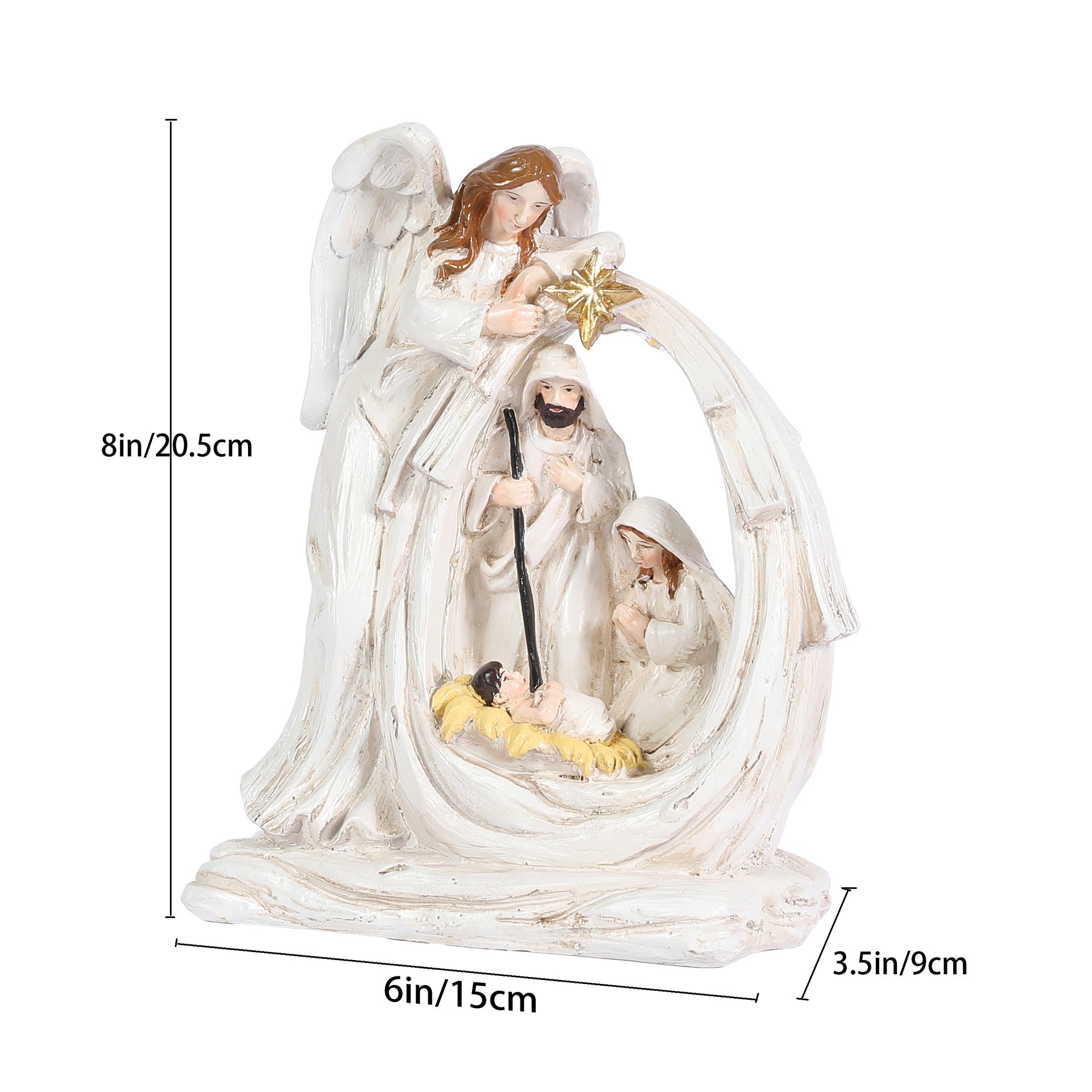 Christmas Resin Holy Family Ornament – Holiday Decoration for Home