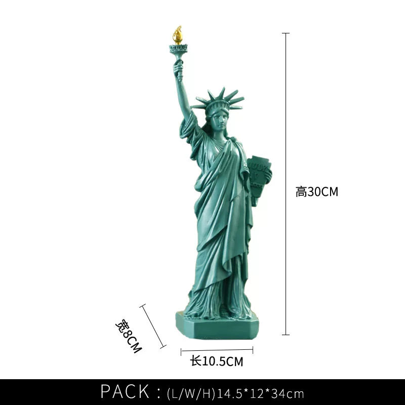 Creative American Statue Of Liberty Resin Ornaments For Home Living Room Desk Entrance Personalized Sculpture Decoration