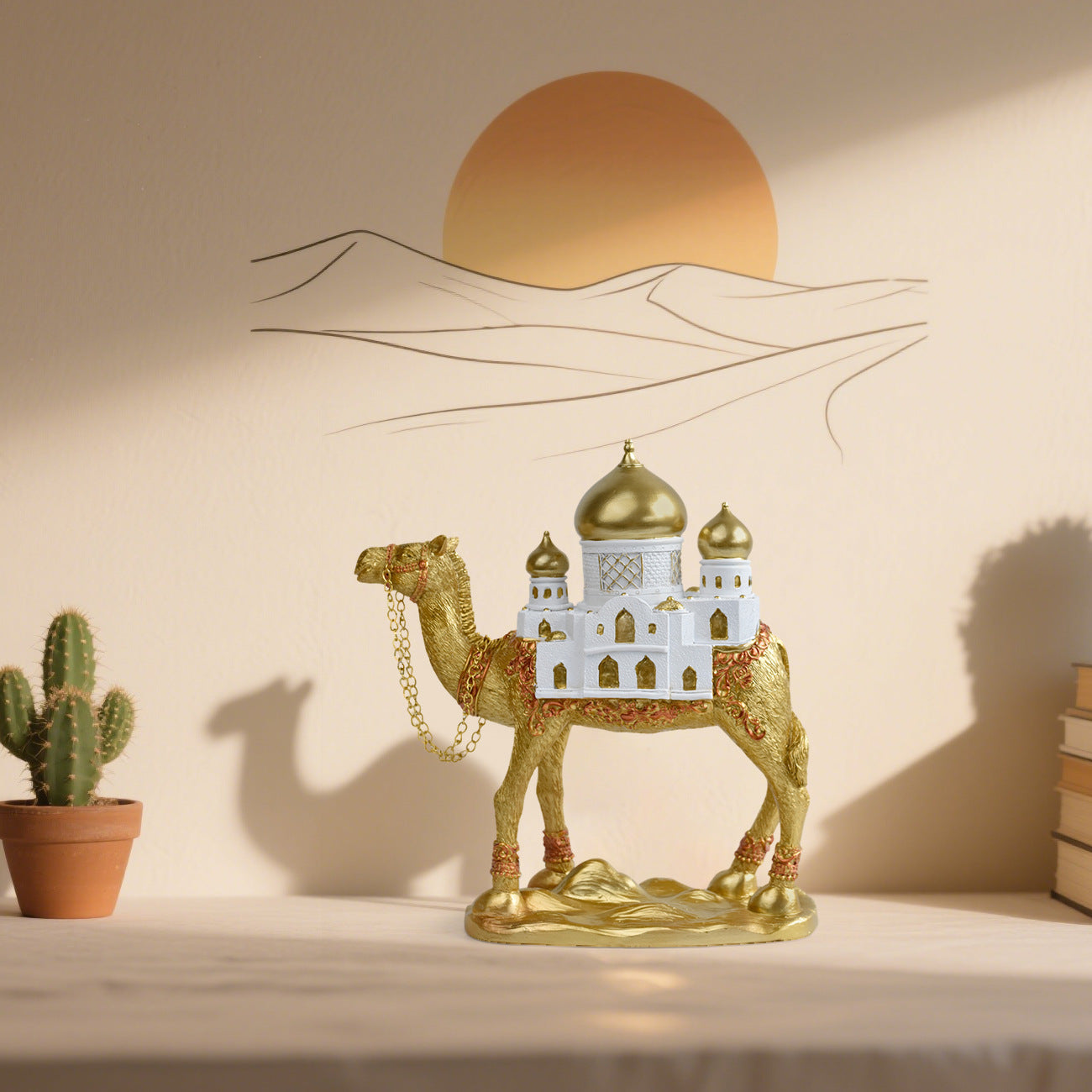 Classical Middle Eastern Camel Statue – Resin Home & Office Decoration