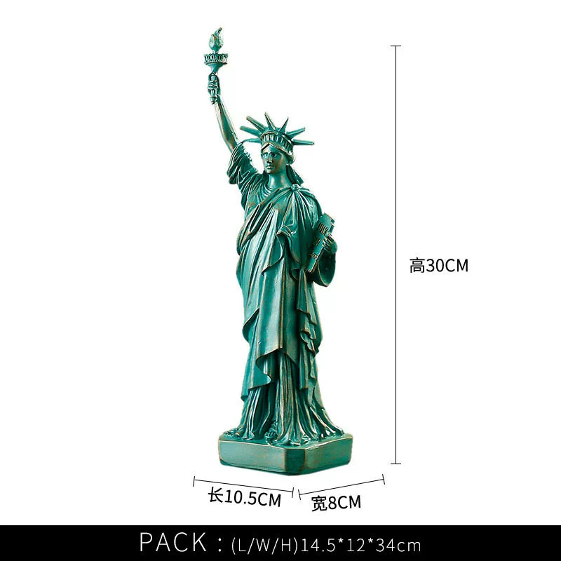 Creative American Statue Of Liberty Resin Ornaments For Home Living Room Desk Entrance Personalized Sculpture Decoration