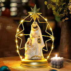 Classical Gassho Figure Ornament – 22cm Resin Interior Decoration