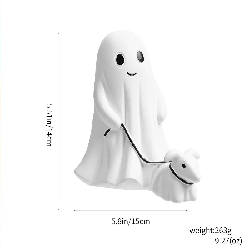 Creative Resin Character Figurine – Cute Dog Walking Style Decorative Desktop Ornament
