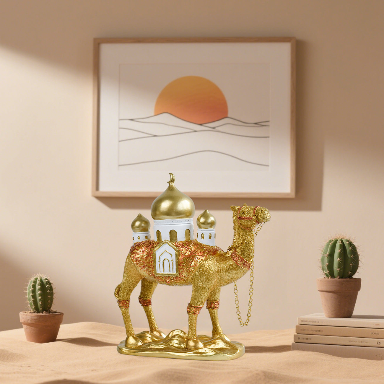 Classical Middle Eastern Camel Statue – Resin Home & Office Decoration