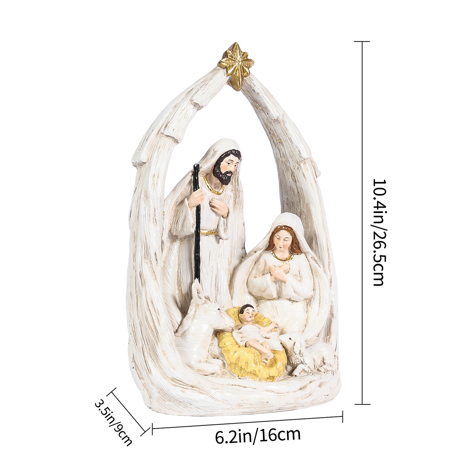 Ceramic Cartoon Manger Ornament – Christmas Table & Home Decoration