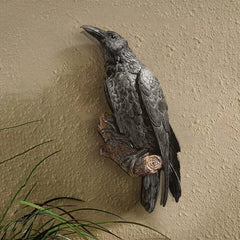 Creative Crow Resin Ornament – Decorative Wall and Garden Hanging
