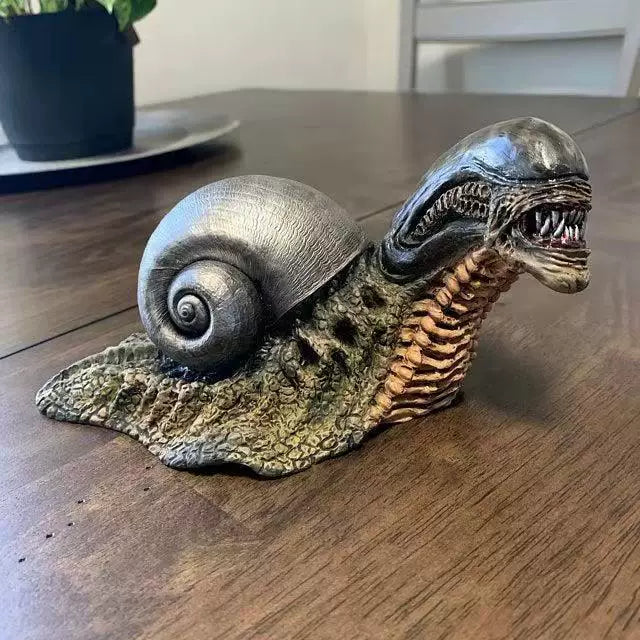 Creative Monster Snail Resin Ornament – Decorative Desktop Figurine